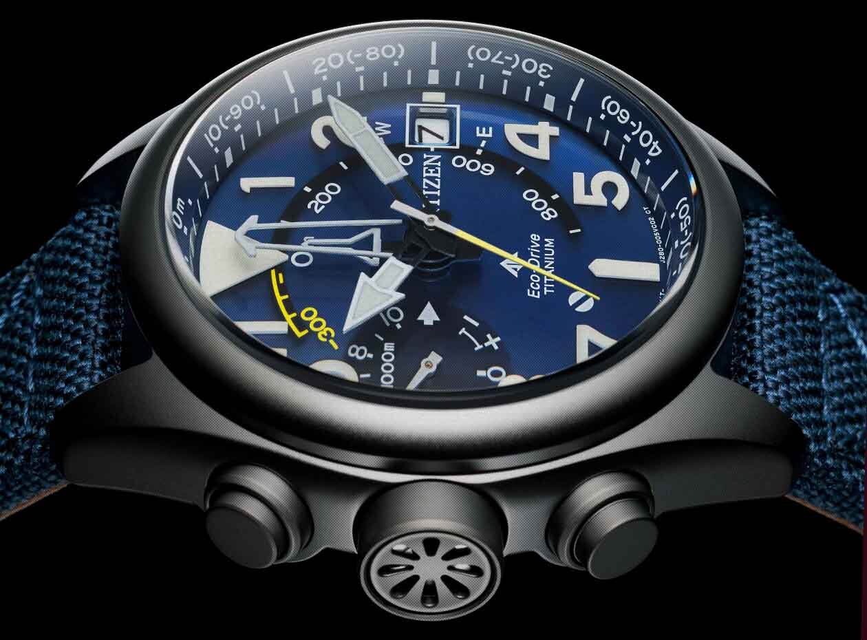 Altimeter functional at up to 10,000 metres